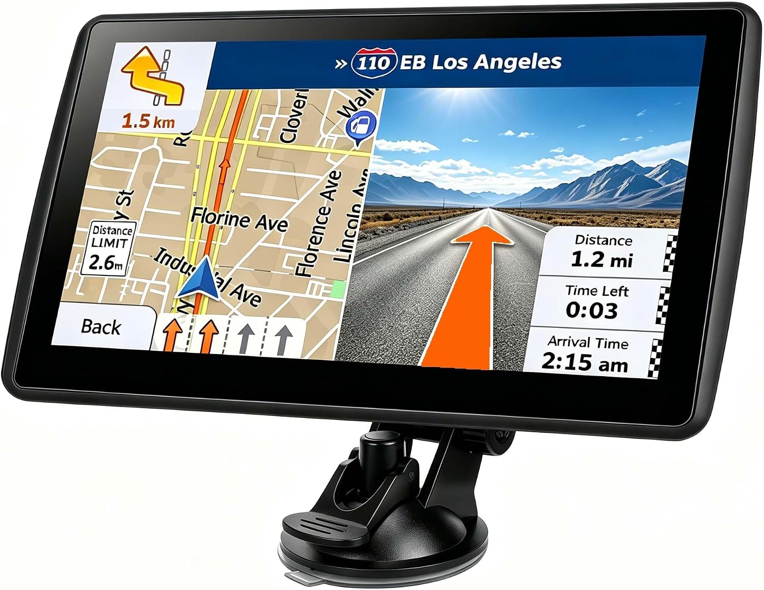 7'' GPS Navigator for Car - 2026 North America Maps Free Lifetime Updates