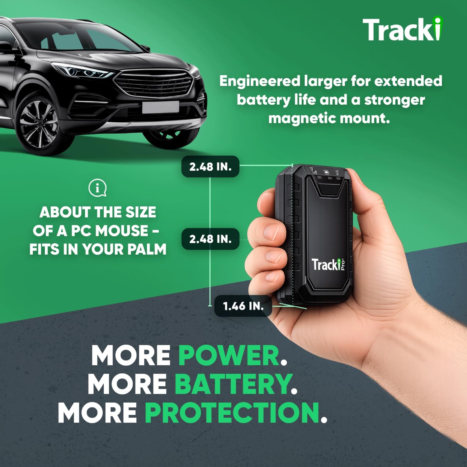 Tracki Pro GPS Tracker for Vehicles, 4G LTE, Long Battery Life - Image 3