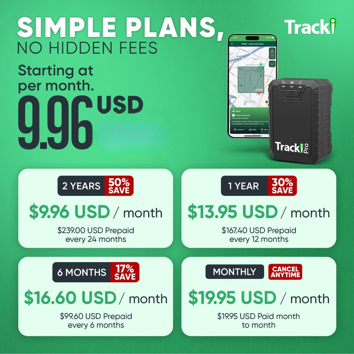 Tracki Pro GPS Tracker for Vehicles, 4G LTE, Long Battery Life - Image 5
